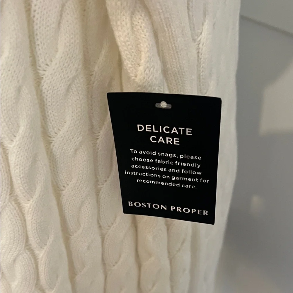 Boston Proper Ivory Knit Top - Picture 3 of 4